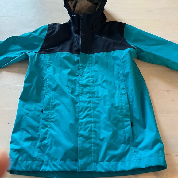 The North Face Other - The North Face Kids Turquoise and Navy Raincoat